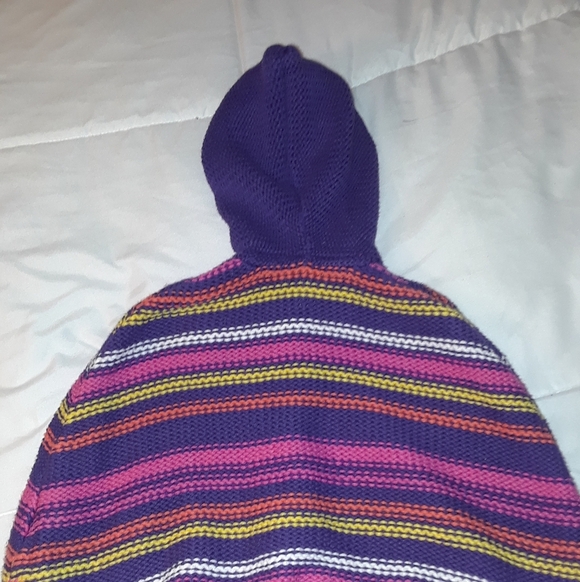 Size 24 months baby girls poncho hoodie cape shawl - Picture 8 of 9